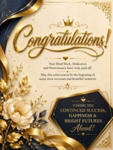 Congratulations on Promotion Messages