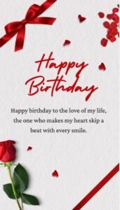 Best Romantic Birthday Wishes for Wife