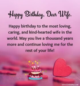 Birthday Wishes for Long Distance Wife
