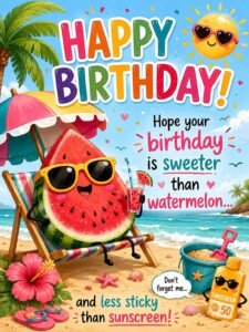 beach birthday wishes