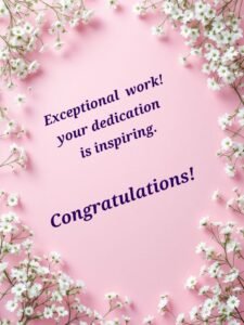 Congratulations on Promotion Messages