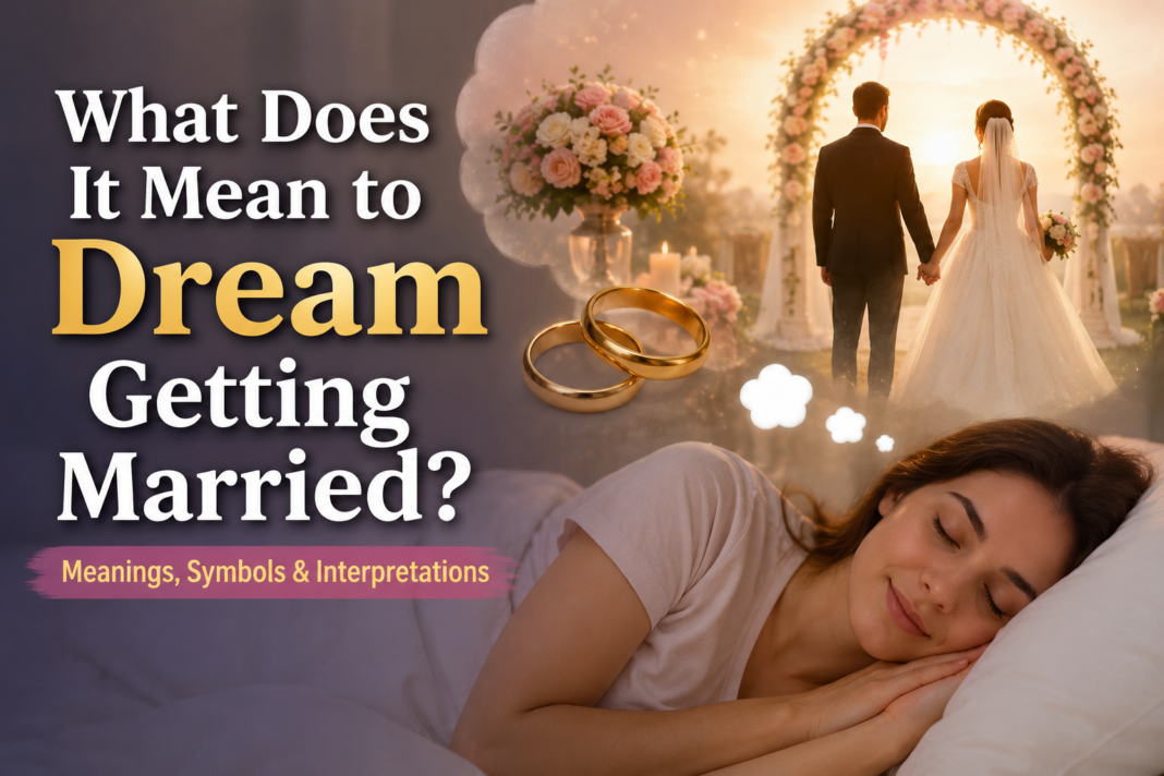 what does it mean to dream getting married​