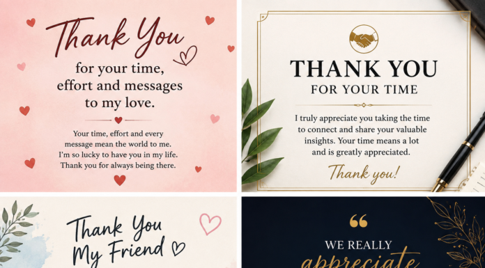 Thank You for Your Time, Effort, and Messages: 100+ Heartfelt Ways to Say It thank you for your time effort and messages