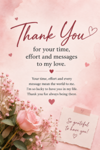 thank you for your time effort and messages