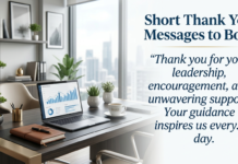 100+ Professional Thank You Messages to Boss for Support & Appreciation Thank You Messages to Boss