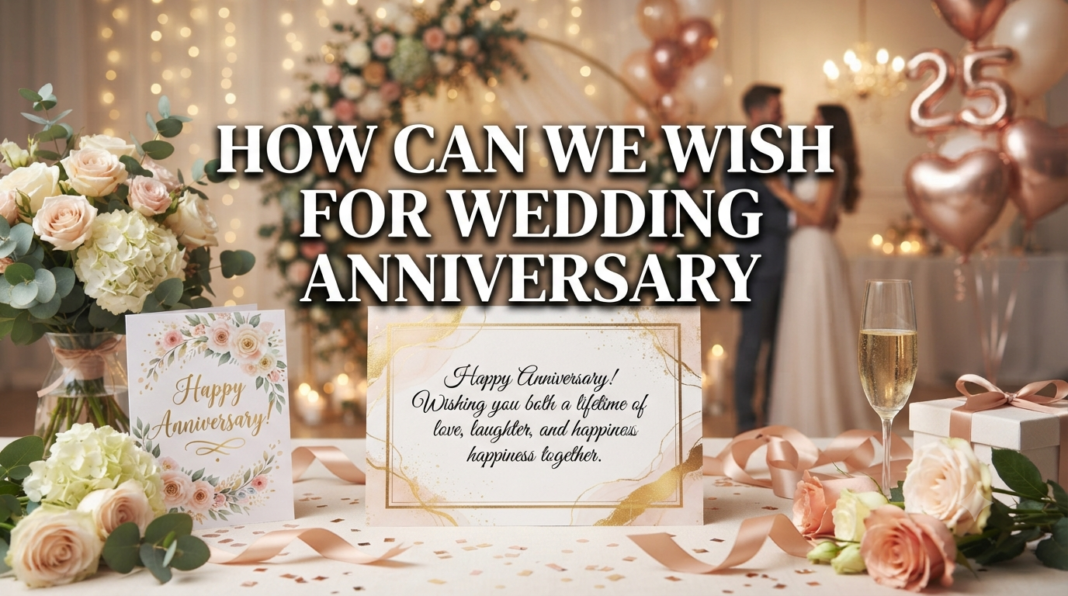 how can we wish for wedding anniversary​