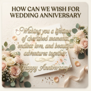 how can we wish for wedding anniversary​