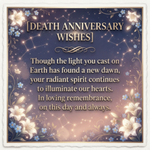 Death Anniversary Wishes