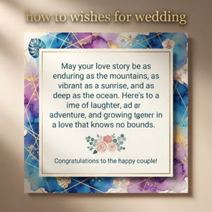 How to Wishes for Wedding
