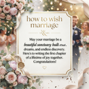 how to wish marriage​
