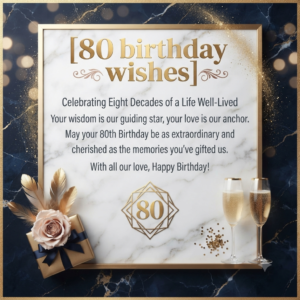80 Birthday Wishes for Mom, Dad, Grandma & Grandpa