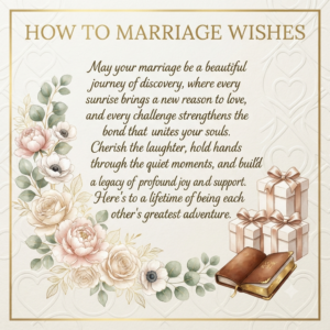 how to marriage wishes​