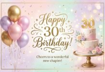 What to Write in 30th Birthday Card: 50+ Meaningful Birthday Wishes