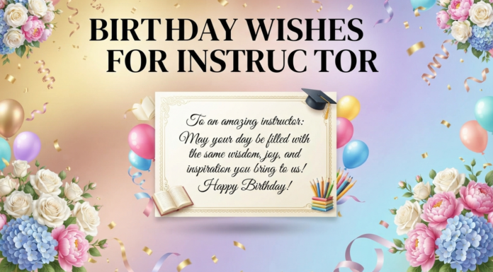 150+ Best Birthday Wishes for Instructor (Yoga, Zumba, Pilates, Gym & Dance) birthday wishes for instructor