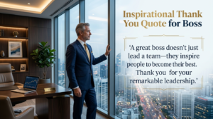 Thank You Messages to Boss