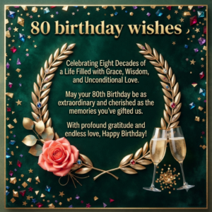 80 Birthday Wishes for Mom, Dad, Grandma & Grandpa