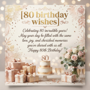 80 Birthday Wishes for Mom, Dad, Grandma & Grandpa