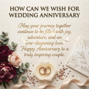 how can we wish for wedding anniversary​