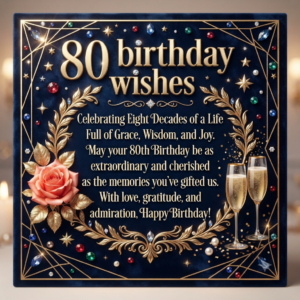 80 Birthday Wishes for Mom, Dad, Grandma & Grandpa