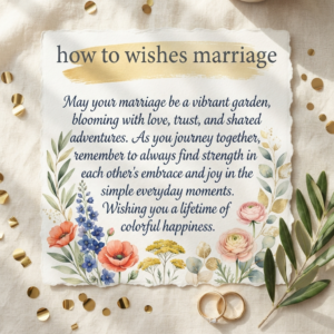 How To Wishes Marriage