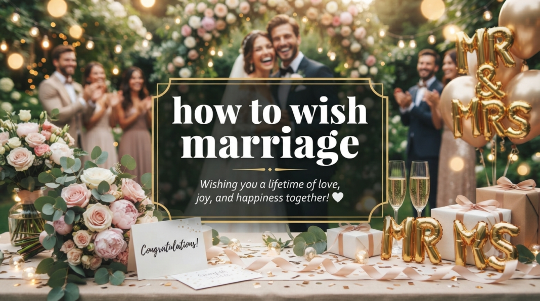 how to wish marriage​
