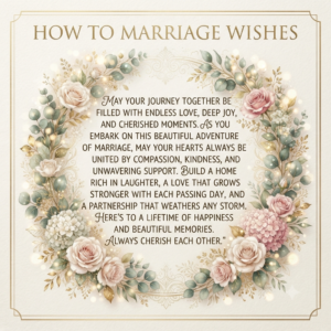 how to marriage wishes​