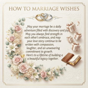 how to marriage wishes​