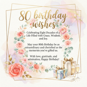 80 Birthday Wishes for Mom, Dad, Grandma & Grandpa
