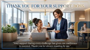 Thank You Messages to Boss