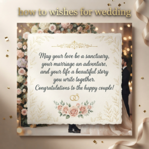 How to Wishes for Wedding