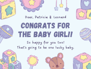 do you say congrats when someone has a baby