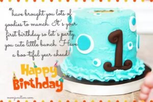 happy one year birthday wishes