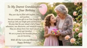 birthday wishes granddaughter