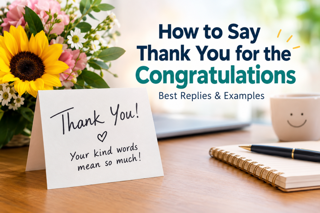 how to say thank you for the congratulations
