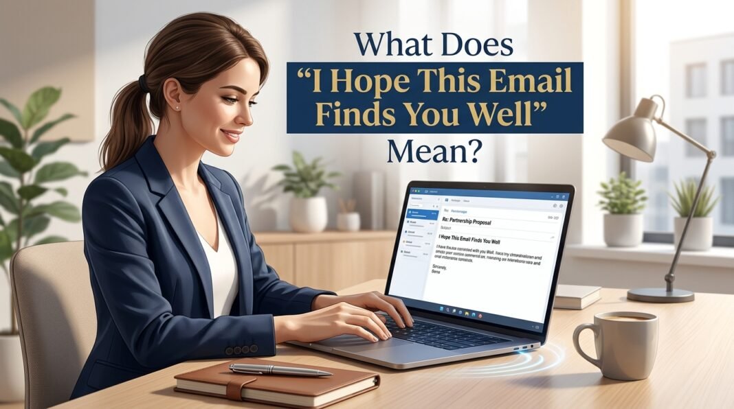 what does i hope this email finds you well mean