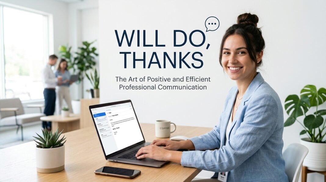 will do thanks meaning