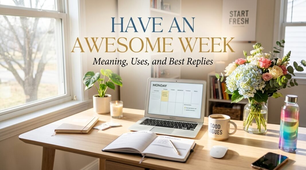 have an awesome week​