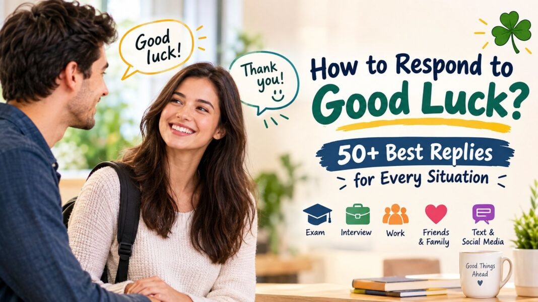 How to Respond to Good Luck