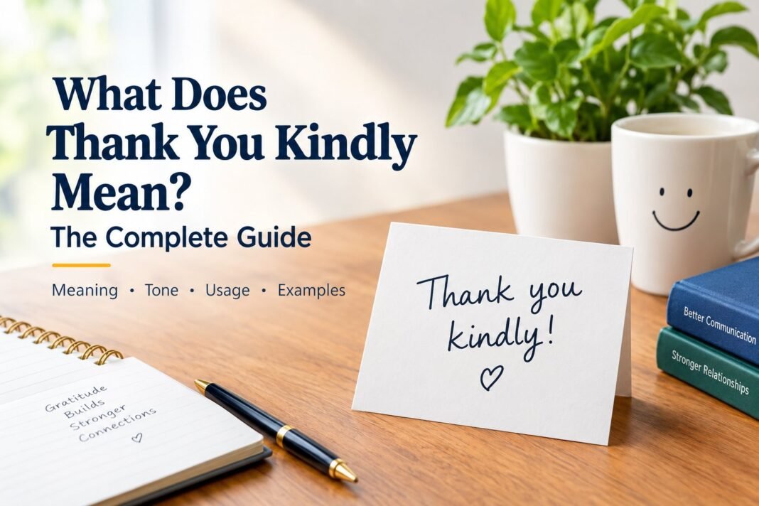 What Does Thank You Kindly Mean